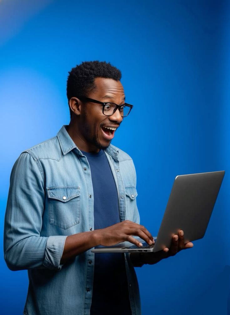 Reader with a laptop